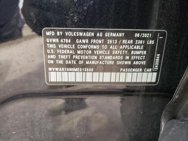 2021 VOLKSWAGEN ARTEON SE WVWAR7AN9ME013500