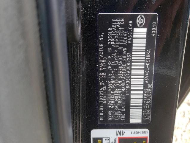 4T1BF3EK7AU082267 Toyota Camry Base 2010. Фото: 9