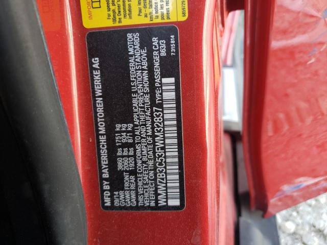 2015 MINI COOPER COU WMWZB3C53FWM32837