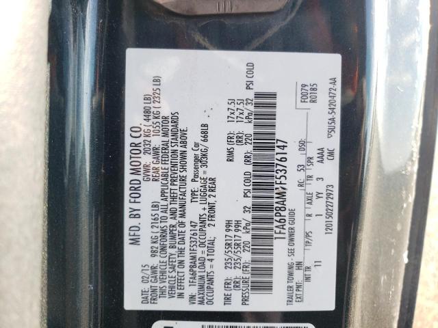 1FA6P8AM1F5376147 Ford Mustang 2015. Фото: 9