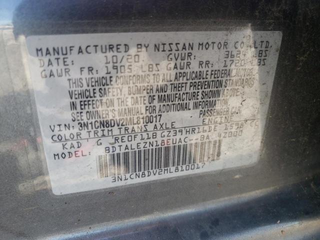 2021 NISSAN VERSA S 3N1CN8DV2ML810017
