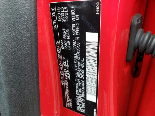 2016 VOLVO S60 R DESI YV149MTP2G2413604