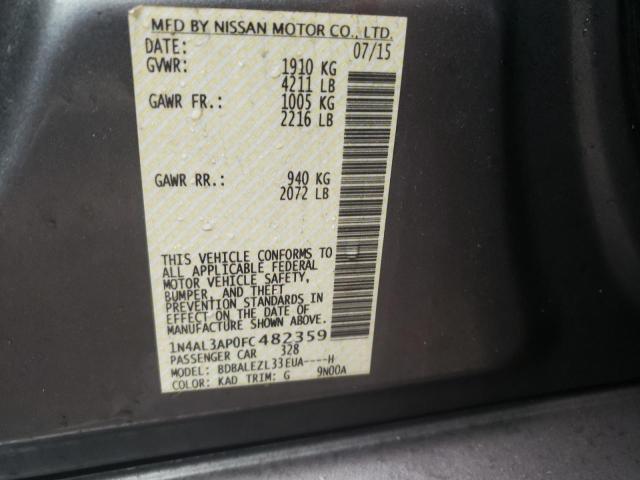 2015 NISSAN ALTIMA 2.5 1N4AL3AP0FC482359