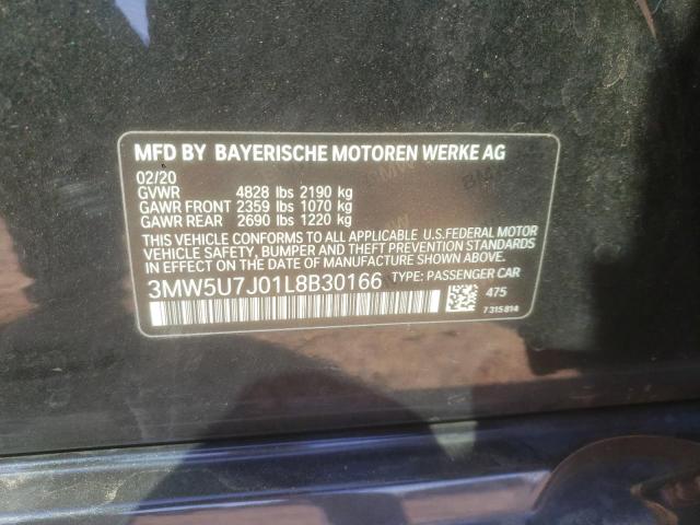 2020 BMW M340I 3MW5U7J01L8B30166