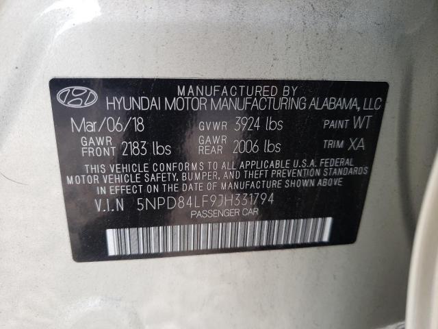 5NPD84LF9JH331794 Hyundai Elantra Se 2018. Фото: 9
