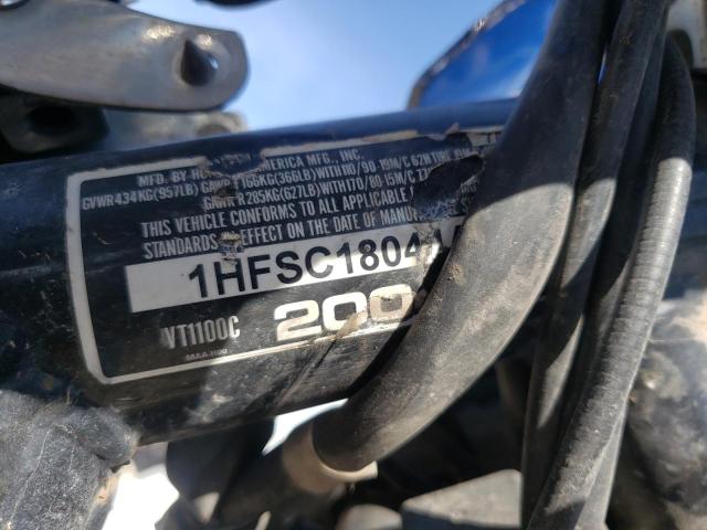 2004 HONDA VT1100 C 1HFSC18044A800400