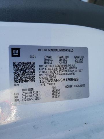 2021 CHEVROLET 136 1GCWGAFP6M1200428