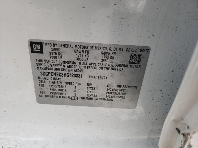 2017 CHEVROLET SILVERADO 3GCPCNEC3HG423331