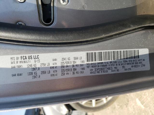3C4PDDBG5FT748615 Dodge Journey Sx 2015. Фото: 9