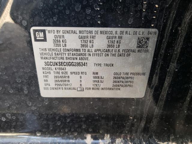 3GCUKSEC6GG286341 Chevrolet Silverado 2016. Фото: 9