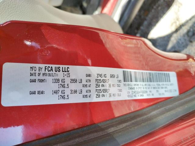 2015 DODGE CARA GRAND 2C4RDGBG4FR686900