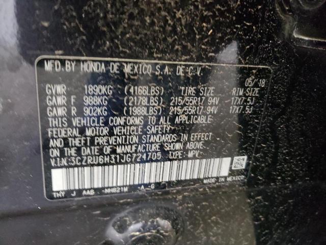 2018 HONDA HR-V LX 3CZRU6H31JG724705