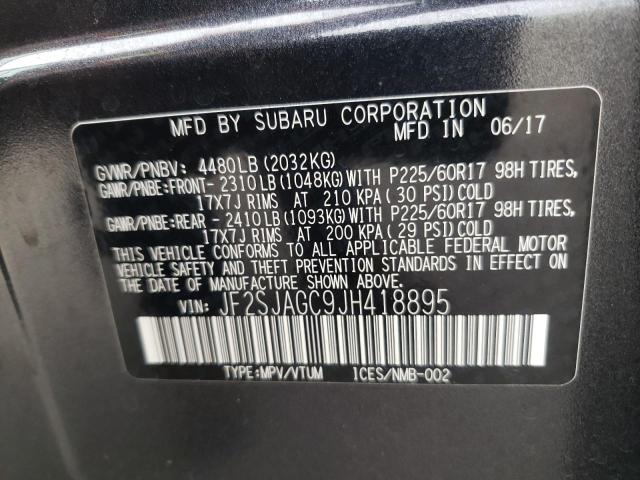 JF2SJAGC9JH418895 Subaru Forester 2 2018. Фото: 9