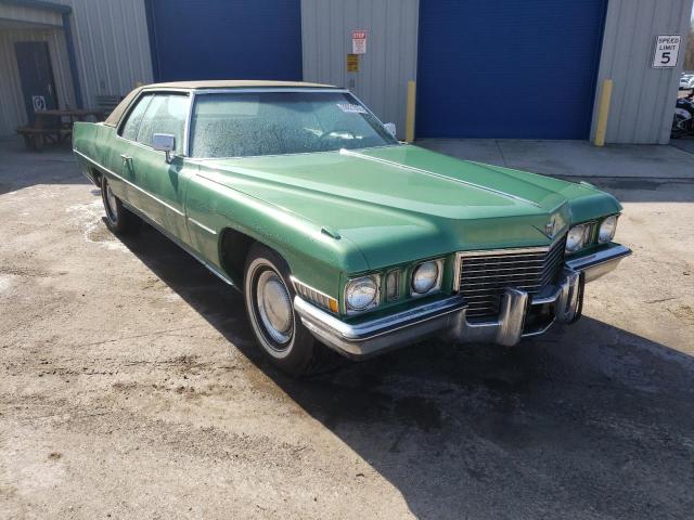 Salvage cars for sale from Copart Ellwood City, PA: 1972 Cadillac Deville