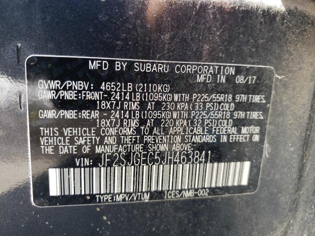 2018 SUBARU FORESTER 2 JF2SJGEC5JH463841