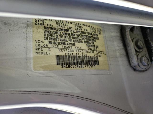 3N1BC1CP6BL471979 Nissan Versa S 2011. Фото: 9