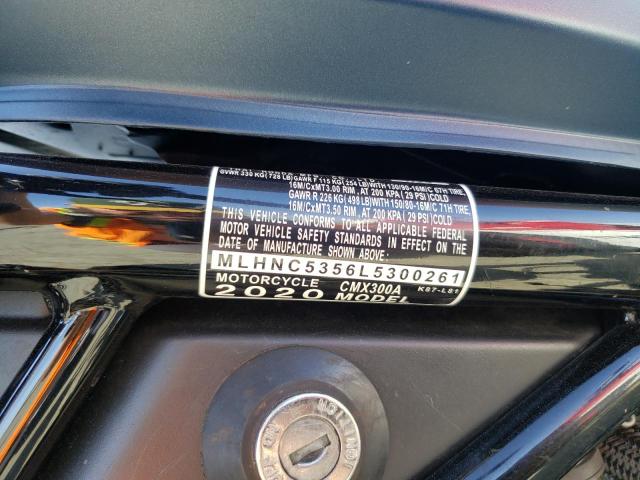 2020 HONDA CMX300 A MLHNC5356L5300261