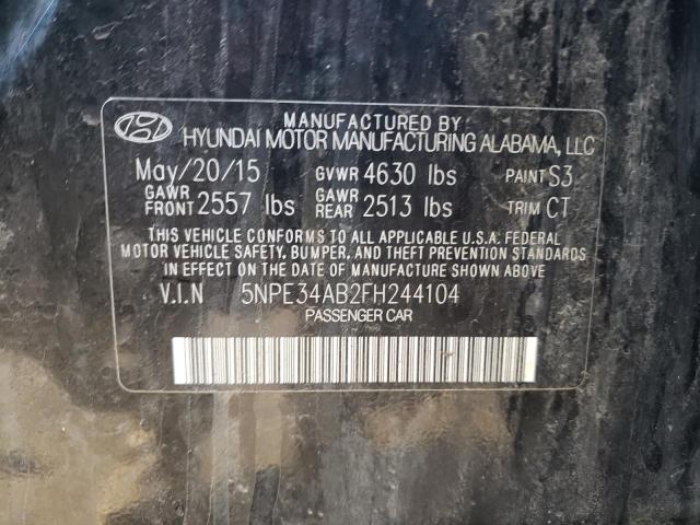 2015 HYUNDAI SONATA SPO 5NPE34AB2FH244104