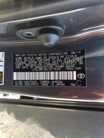 2020 TOYOTA PRIUS LE JTDL9RFU0L3013528