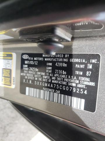 5XXGM4A75CG079254 Kia Optima Lx 2012. Фото: 9