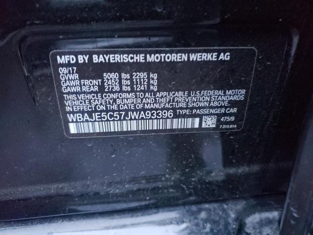 2018 BMW 540 I WBAJE5C57JWA93396