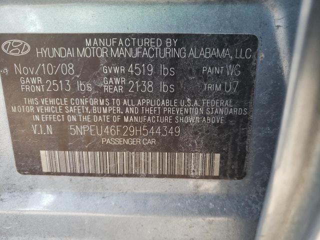 5NPEU46F29H544349 Hyundai Sonata Se 2009. Фото: 9