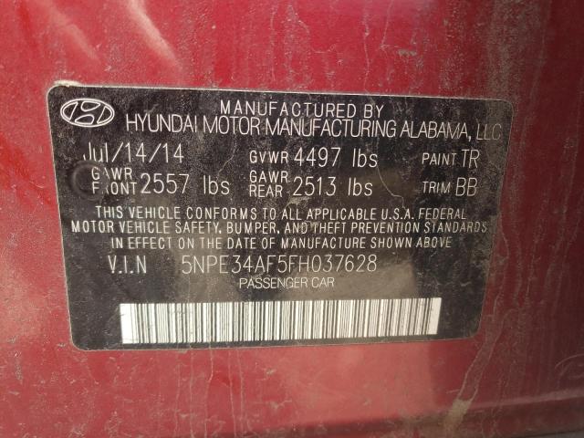 5NPE34AF5FH037628 Hyundai Sonata Spo 2015. Фото: 9