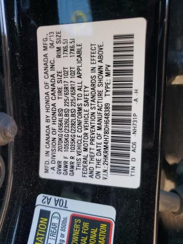 2HKRM4H78DH648389 Honda Cr-V Exl 2013. Фото: 9