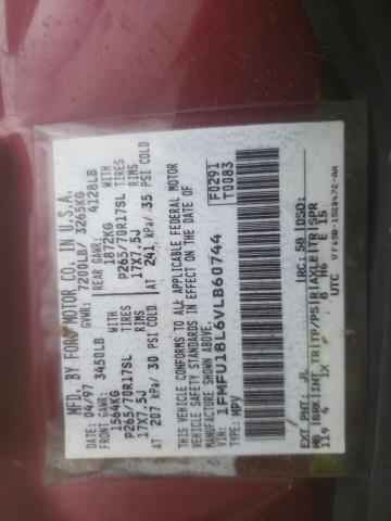 1FMFU18L6VLB60744 Ford Expedition 1997. Фото: 9