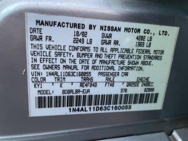 Фото: 1N4AL11D63C160055 - 10