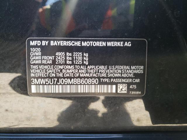 2021 BMW M340I 3MW5U7J09M8B60890