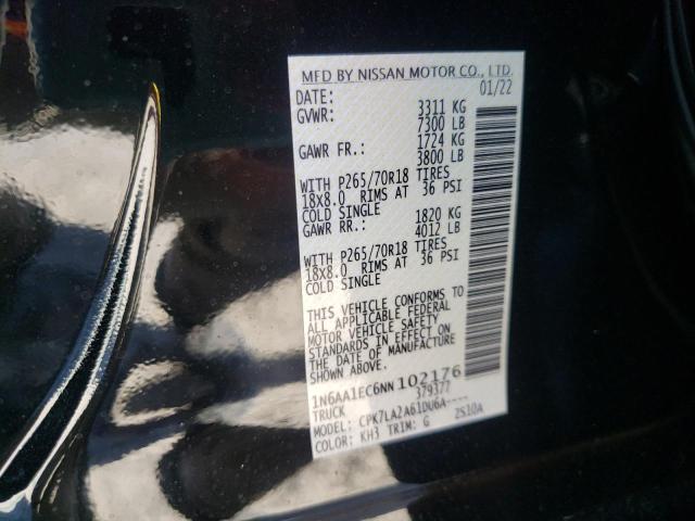2022 NISSAN TITAN 1N6AA1EC6NN102176