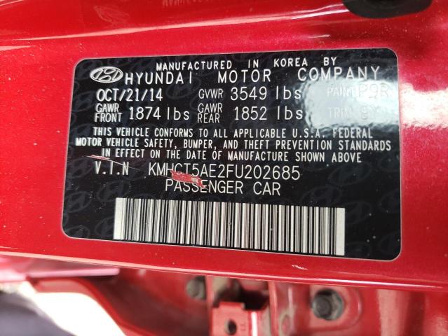 2015 HYUNDAI ACCENT GS KMHCT5AE2FU202685