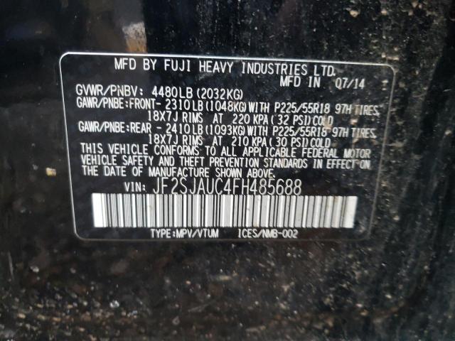 2015 SUBARU FORESTER 2 JF2SJAUC4FH485688