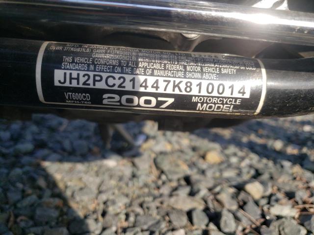 2007 HONDA VT600 CD JH2PC21447K810014