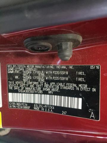 5TDJK3DC5GS141285 Toyota Sienna Le 2016. Фото: 9
