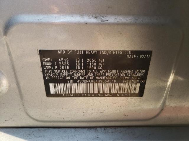 2017 SUBARU LEGACY SPO 4S3BNAR64H3054516
