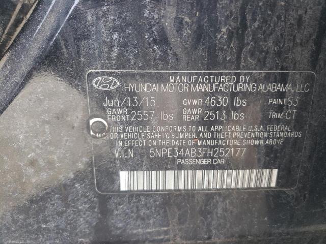 2015 HYUNDAI SONATA SPO 5NPE34AB3FH252177