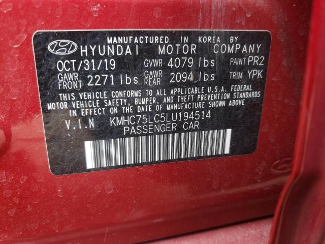 2020 HYUNDAI IONIQ SE KMHC75LC5LU194514