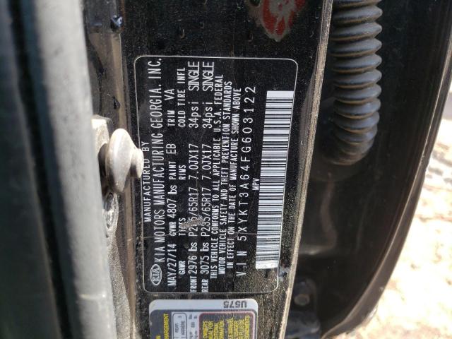 2015 KIA SORENTO LX 5XYKT3A64FG603122