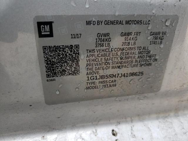 2018 CHEVROLET SONIC LS 1G1JB5SH7J4106625