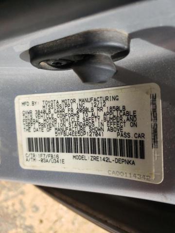 5YFBU4EE5DP127041 Toyota Corolla Ba 2013. Фото: 9