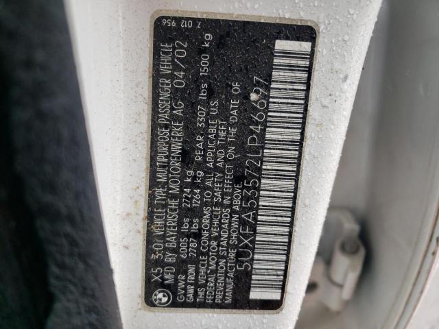 5UXFA53572LP46697 BMW X5 3.0I