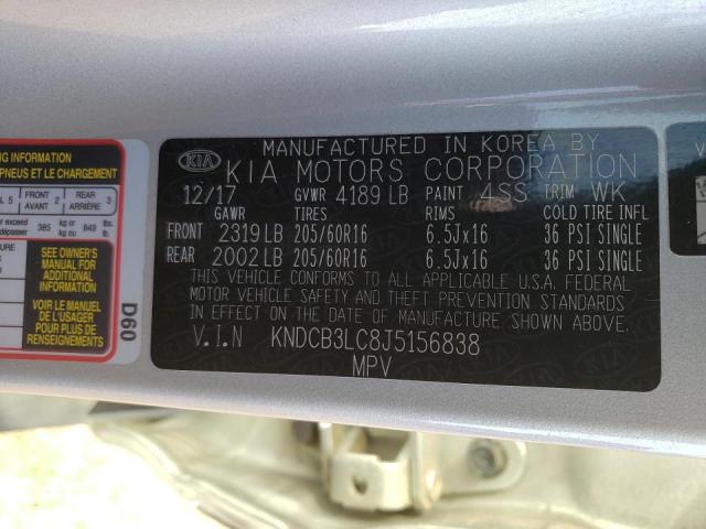 2018 KIA NIRO FE KNDCB3LC8J5156838