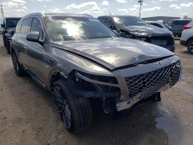 Salvage cars for sale from Copart Houston, TX: 2021 Genesis GV80 Base