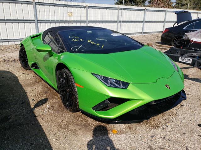 Salvage Motorcycles & Powersports - 2021 LAMBORGHINI HURACAN EVO For Sale  at CrashedToys IL - CHICAGO NORTH on Thu. Jul 14, 2022