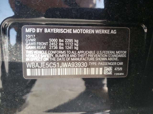 2018 BMW 540 I WBAJE5C51JWA93930