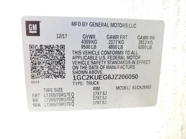 2018 CHEVROLET 3500HD 1GC2KUEG6JZ206050