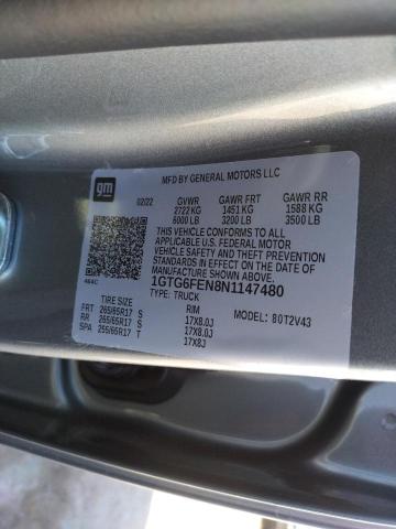 2022 GMC CANYON AT4 1GTG6FEN8N1147480