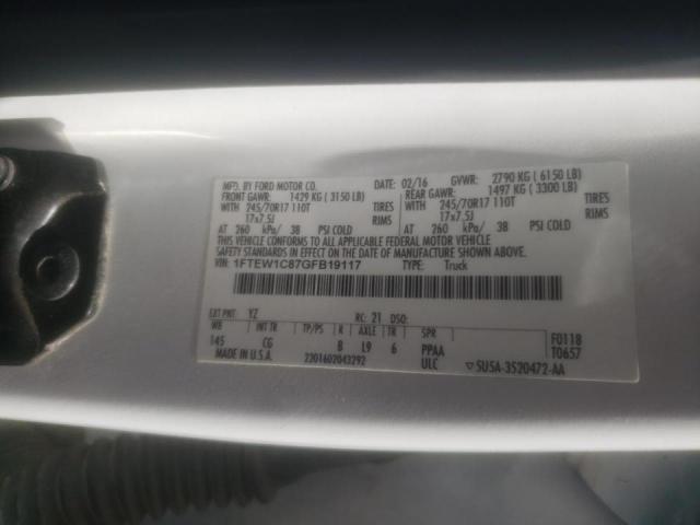 1FTEW1C87GFB19117 Ford F150 Super 2016. Фото: 9